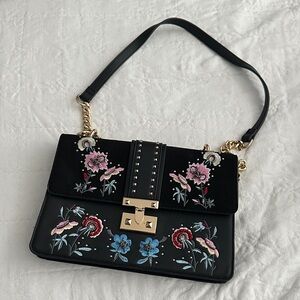 Topshop Darcy Floral beaded Shoulder Bag